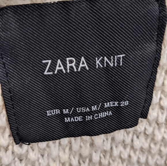 Zara knit cardigan, beige - Picture 3 of 4